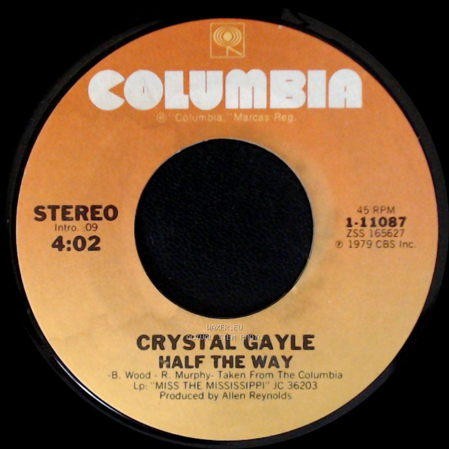 Crystal Gayle - Room For One More / Half The Way side B