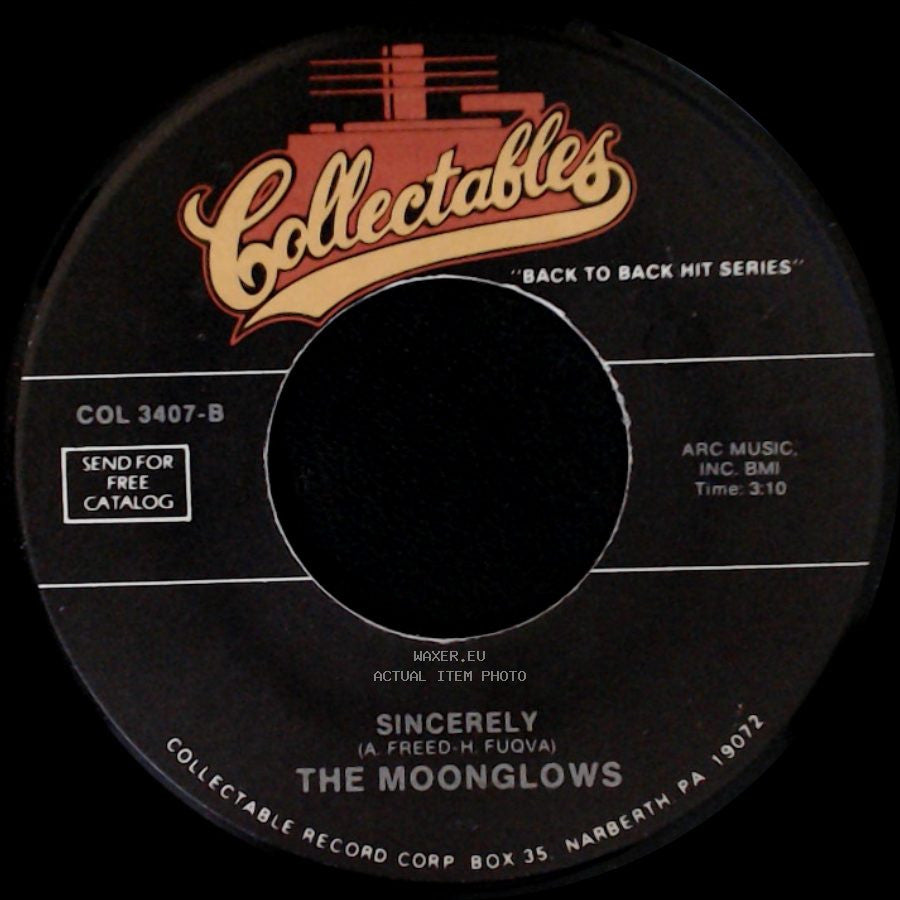 The Moonglows - The Ten Commandments Of Love / Sincerely side B