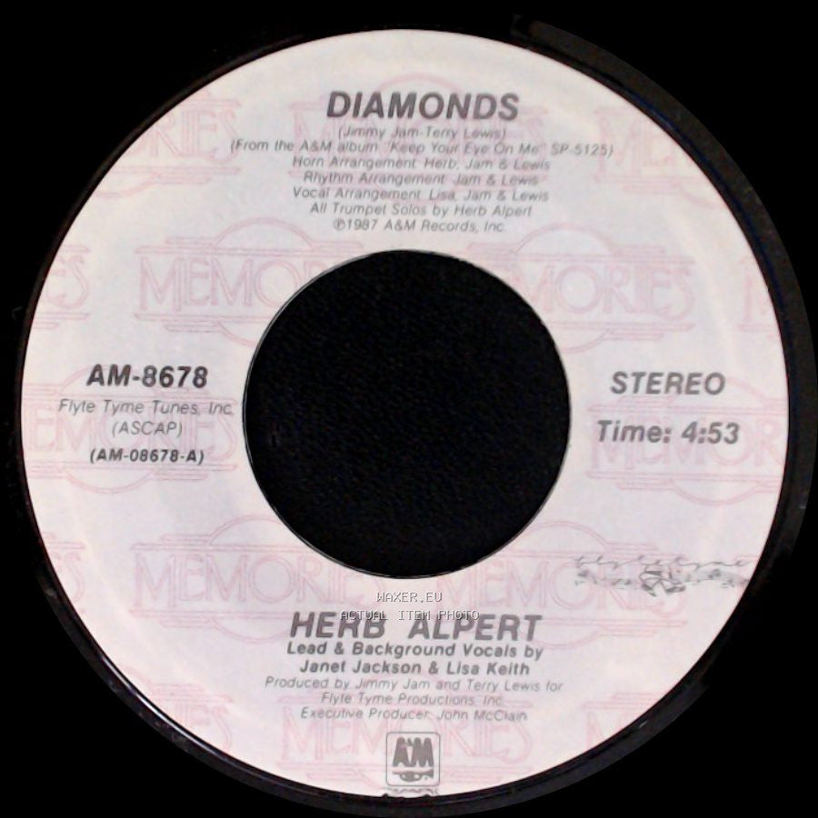 Herb Alpert - Making Love In The Rain / Diamonds side B