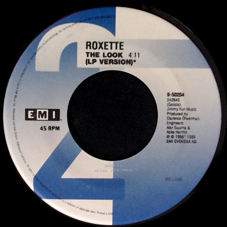 Roxette - Dressed For Success (Single Version) / The Look (Lp Version) side B