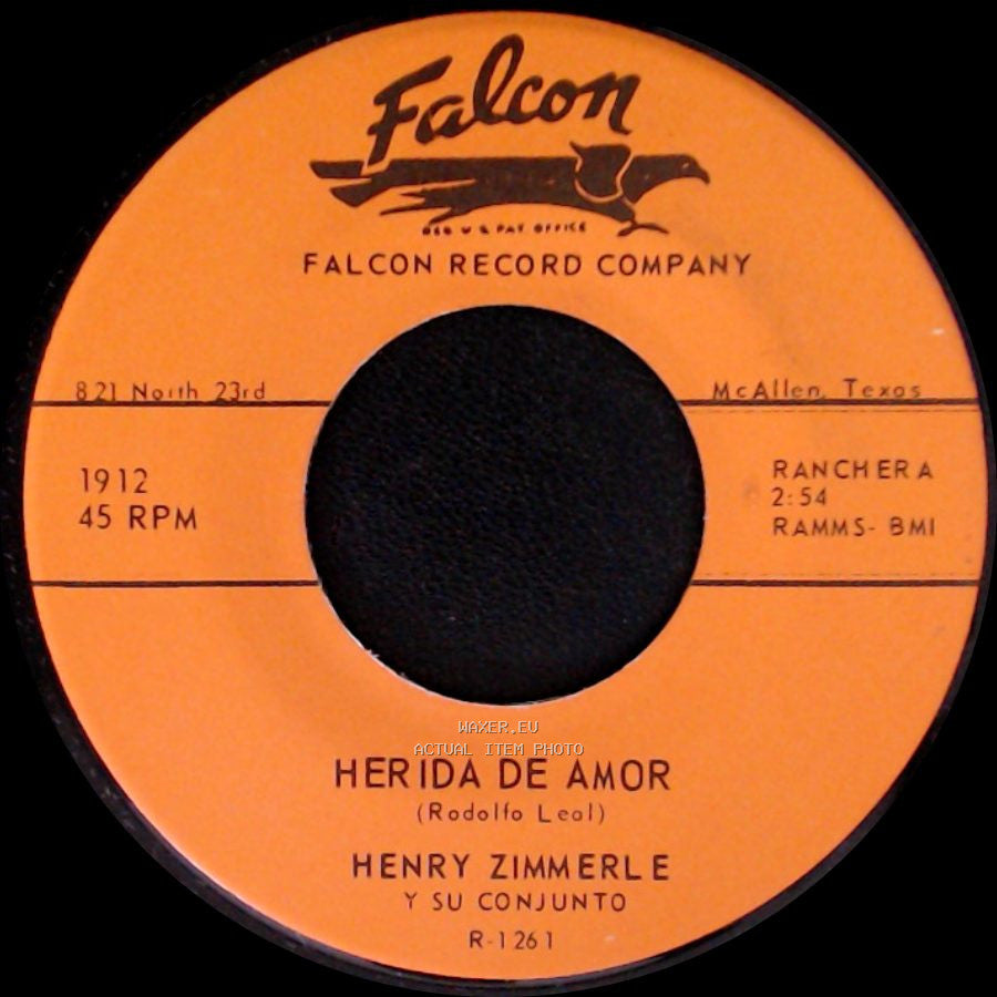 Henry Zimmerle Y Su Conjunto - Herida De Amor / Solo Muerto Me Olvido side A