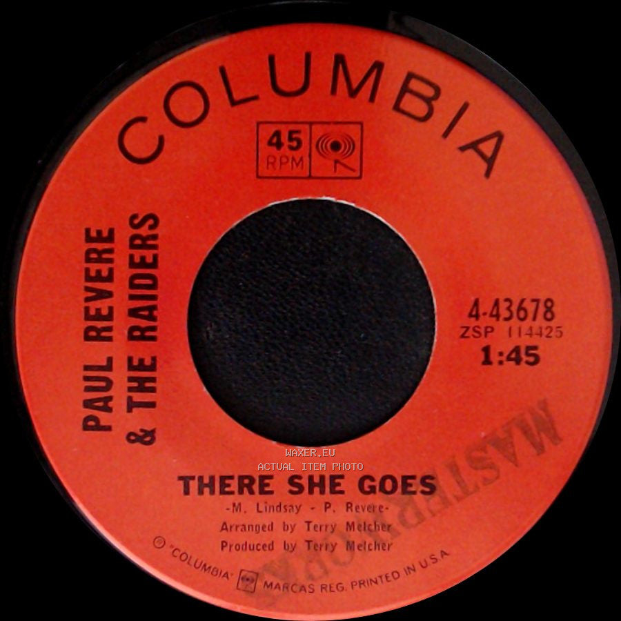 Paul Revere & The Raiders Featuring: Mark Lindsay / Paul Revere & The Raiders - Hungry / There She Goes side B