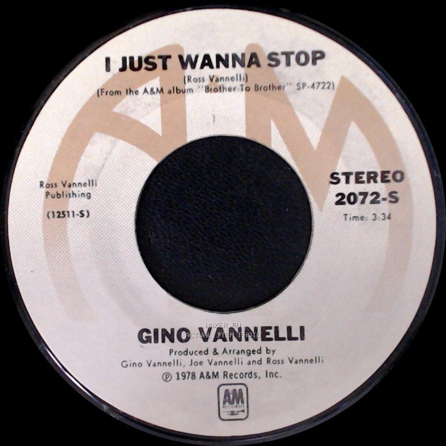 Gino Vannelli - I Just Wanna Stop / The Surest Things Can Change side A
