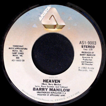 Barry Manilow - Some Kind Of Friend / Heaven side B