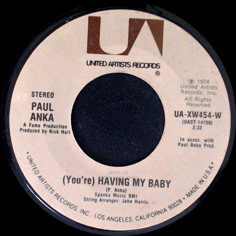 Paul Anka - Papa / (You're) Having My Baby side B