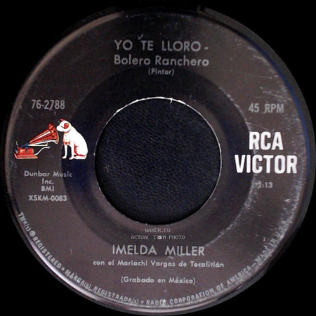 Imelda Miller - El Ultimo Acto - Bolero Ranchero / Yo Te Lloro - Bolero Ranchero side B