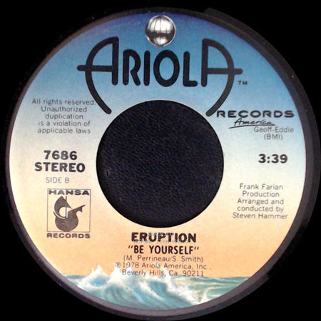 Eruption - I Can't Stand The Rain / Be Yourself side B
