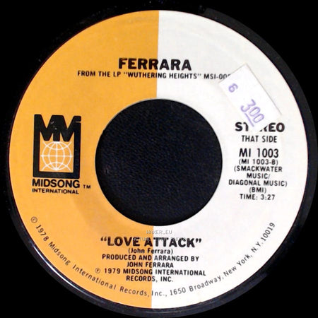 Ferrara - Shake It Baby Love / Love Attack side B