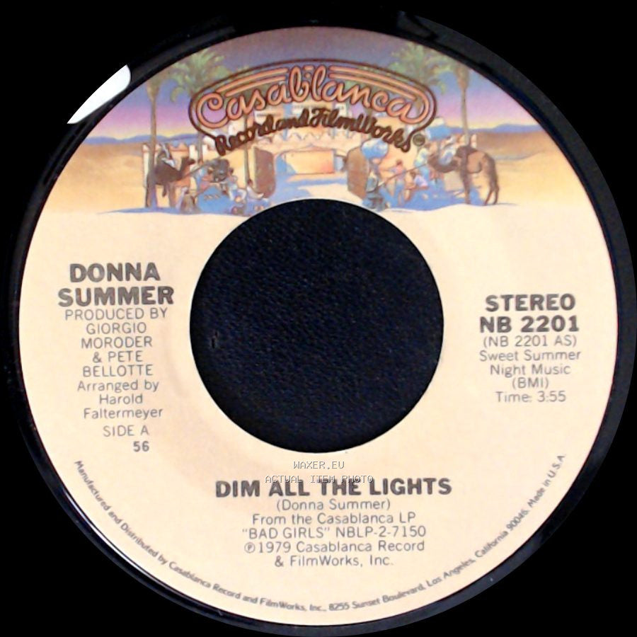 Donna Summer - Dim All The Lights / There Will Always Be A You side A