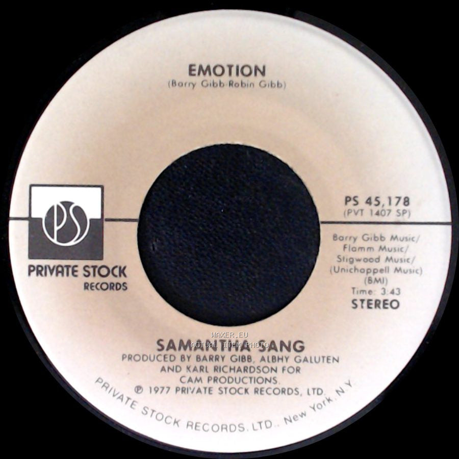 Samantha Sang - When Love Is Gone / Emotion side B