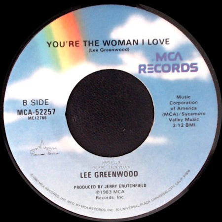 Lee Greenwood - Somebody's Gonna Love You / You're The Woman I Love side B