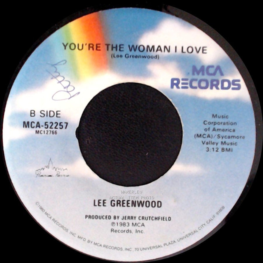 Lee Greenwood - Somebody's Gonna Love You / You're The Woman I Love side B