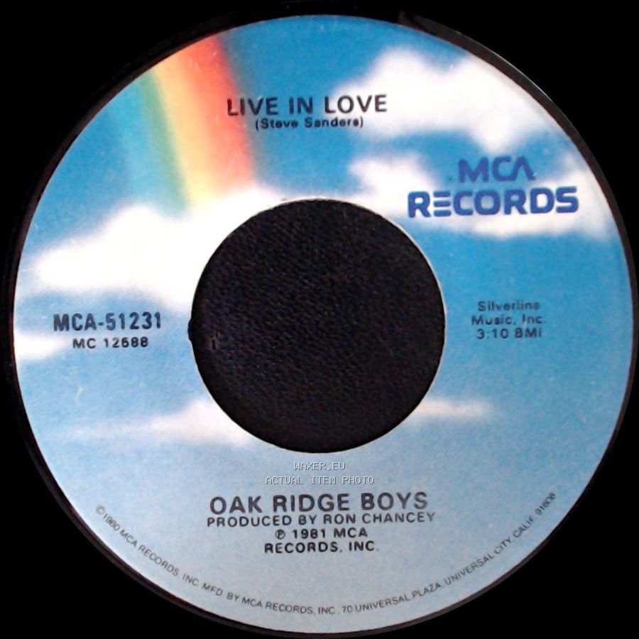 Oak Ridge Boys - Bobbie Sue / Live In Love side B