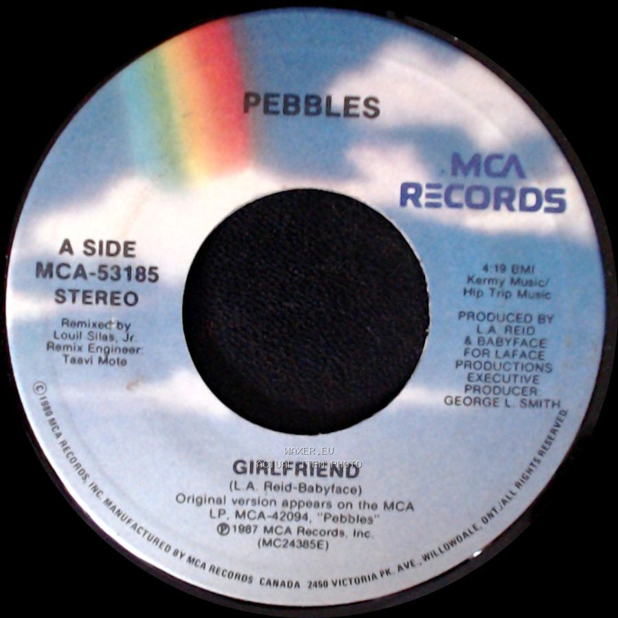 Pebbles - Girlfriend / Girlfriend (Instrumental) side A