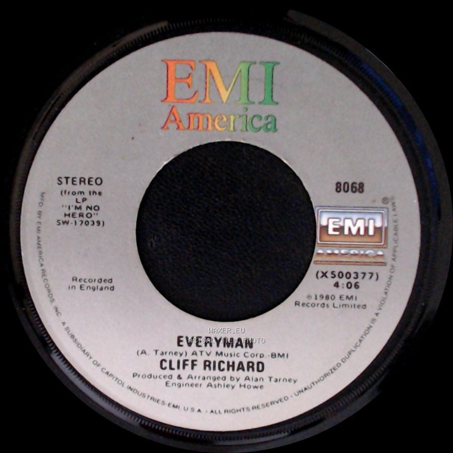 Cliff Richard - A Little In Love / Everyman side B