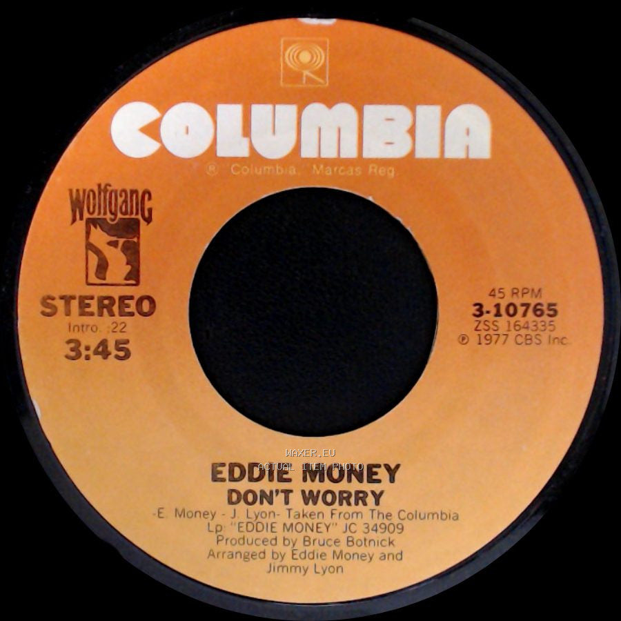 Eddie Money - Two Tickets To Paradise / Don't Worry side B