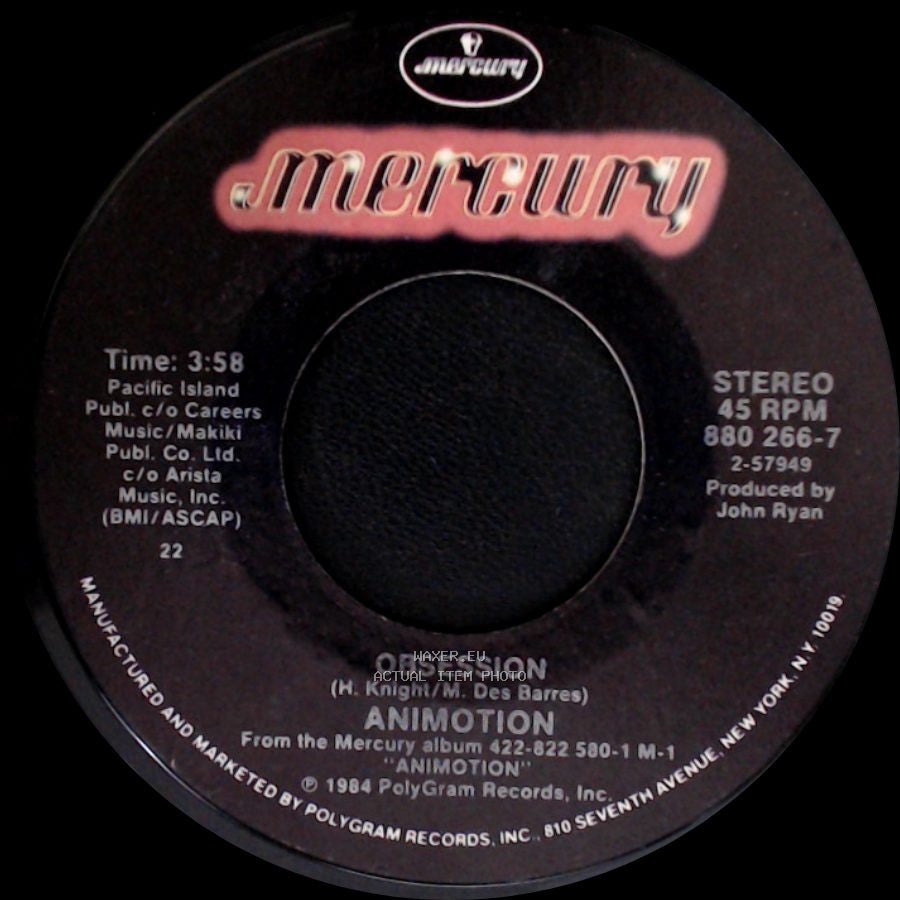 Animotion - Obsession / Turn Around side A