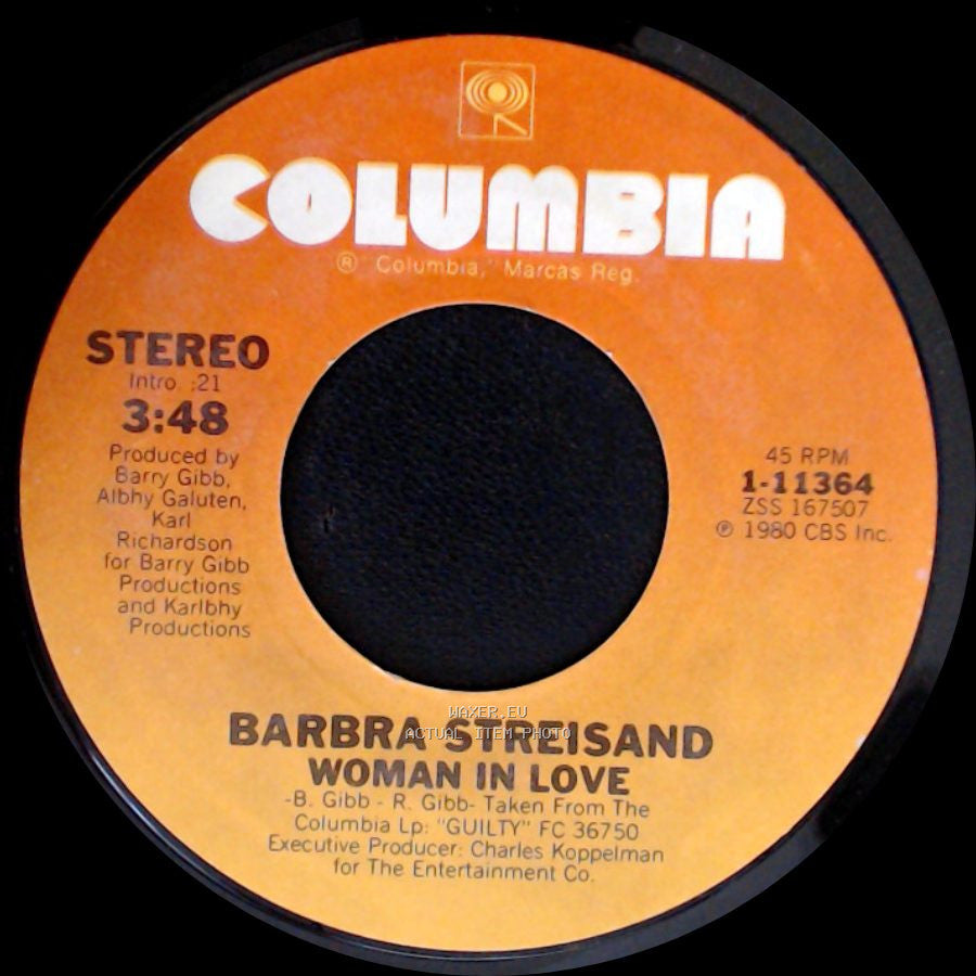 Barbra Streisand - Run Wild / Woman In Love side B