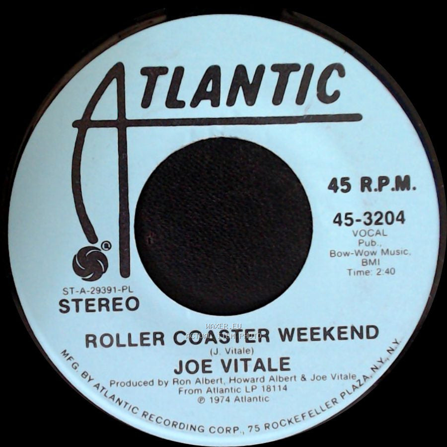 Joe Vitale - Roller Coaster Weekend / Roller Coaster Weekend side B