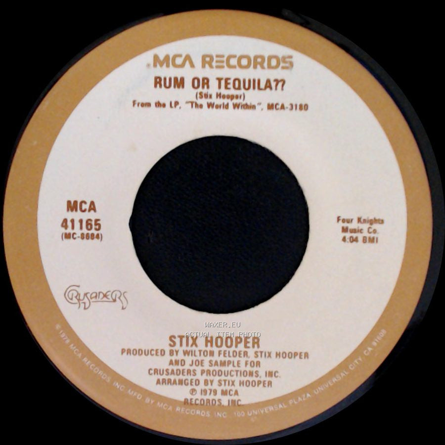 Stix Hooper - Rum Or Tequila? / Brazos River Breakdown side A