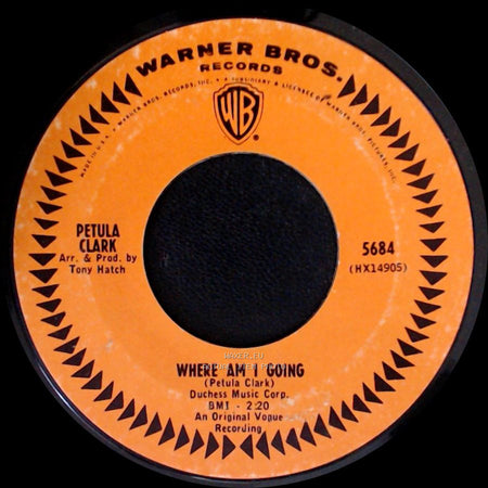 Petula Clark - My Love / Where Am I Going side B