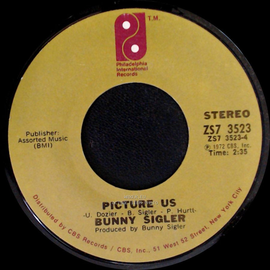 Bunny Sigler - Tossin' And Turnin' / Picture Us side B