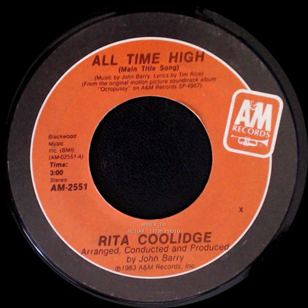 Rita Coolidge - All Time High / All Time High (Extended Instrumental Version) side A