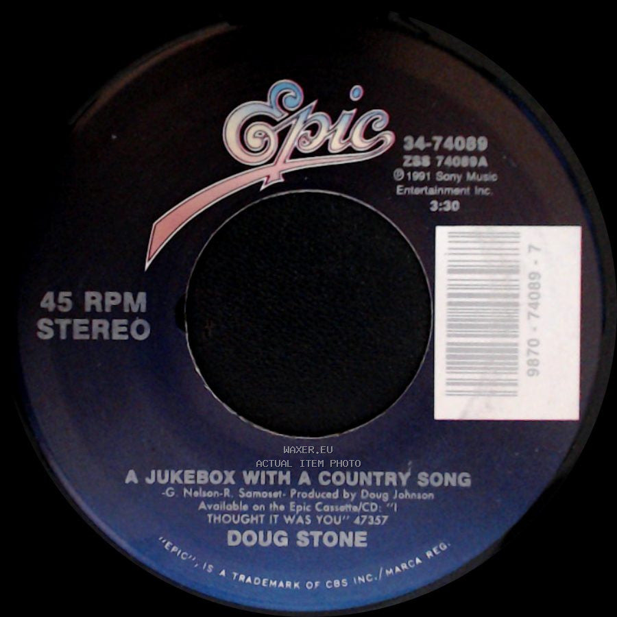 Doug Stone - Remember The Ride / A Jukebox With A Country Song side B