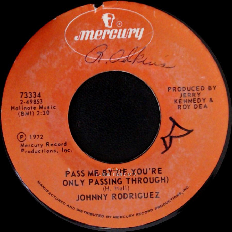 Johnny Rodriguez - Jealous Heart / Pass Me By (If You're Only Passing Through) side B