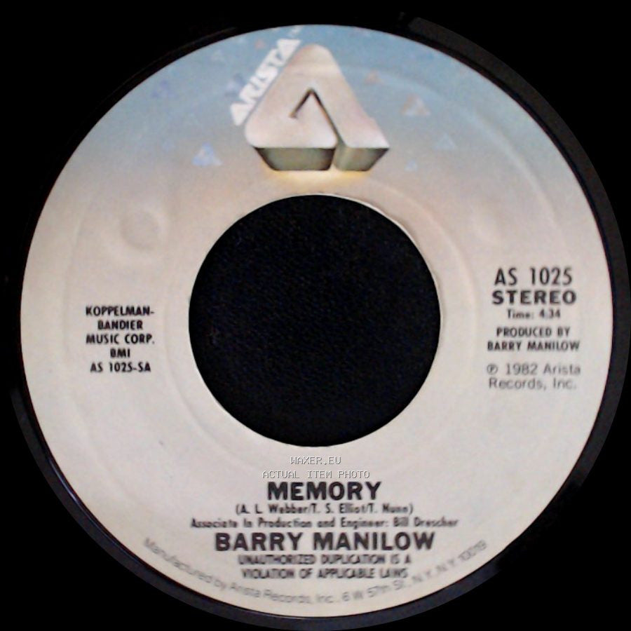 Barry Manilow - Heart Of Steel / Memory side B