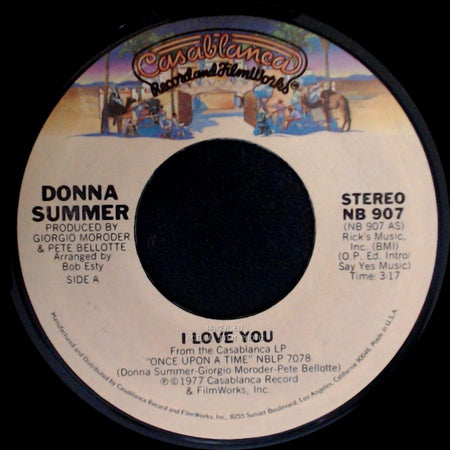 Donna Summer - I Love You / Once Upon A Time side A