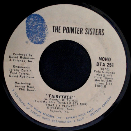 The Pointer Sisters - Love In Them There Hills / Fairytale side B