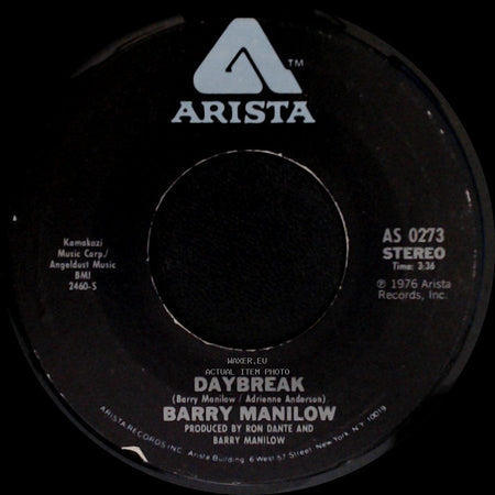 Barry Manilow - Daybreak / Jump Shout Boogie side A