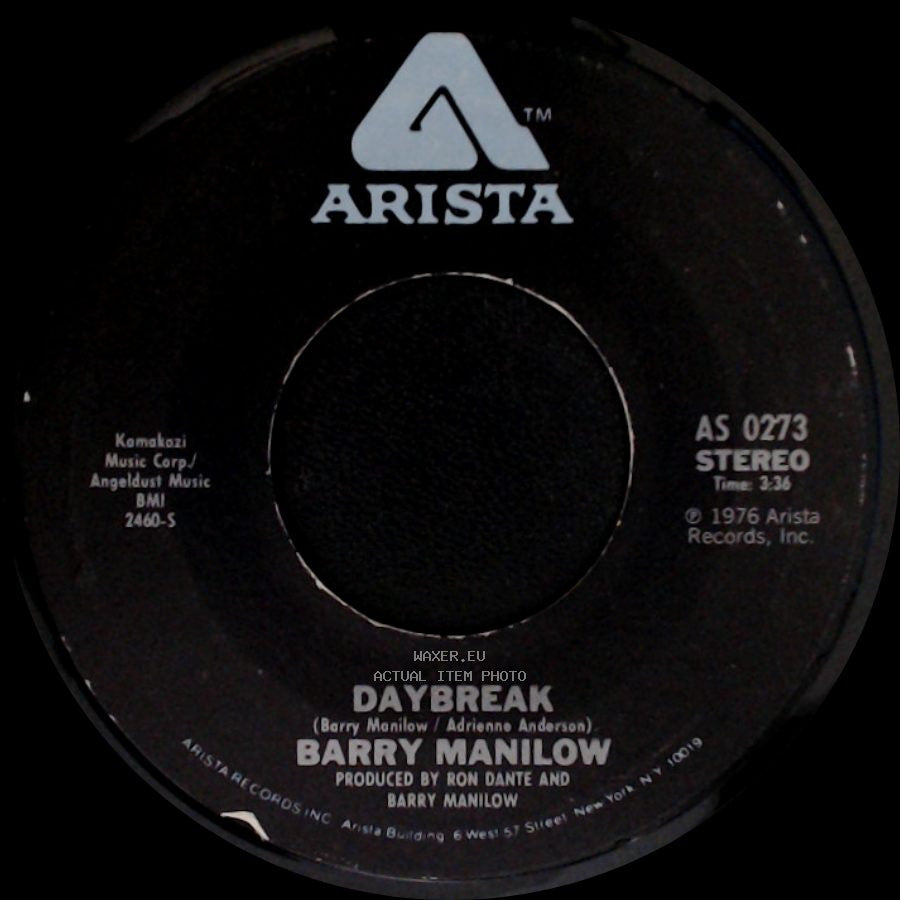 Barry Manilow - Daybreak / Jump Shout Boogie side A