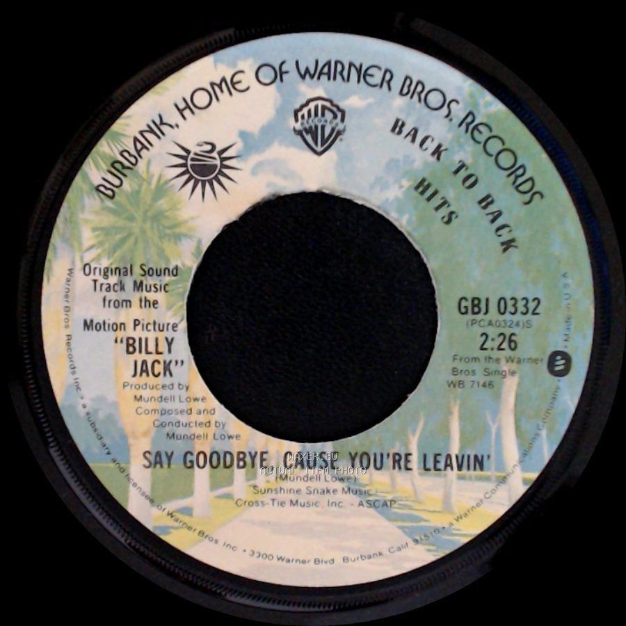 Coven - One Tin Soldier The Legend Of Billy Jack / Say Goodbye, Cause You're Leavin' side B