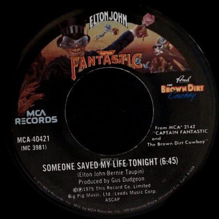 Elton John - Someone Saved My Life Tonight / House Of Cards side A