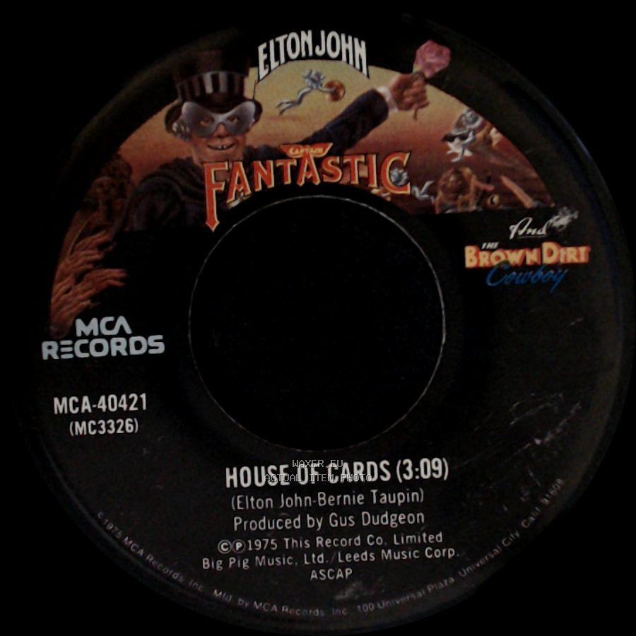 Elton John - Someone Saved My Life Tonight / House Of Cards side B