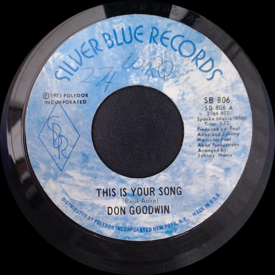 Don Goodwin - This Is Your Song / Help It Along side A