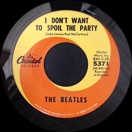 The Beatles - Eight Days A Week / I Don't Want To Spoil The Party side B
