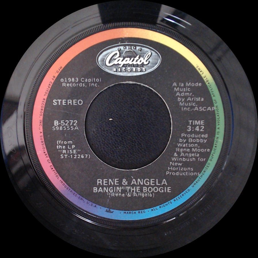 Rene & Angela - Bangin' The Boogie / My First Love side A