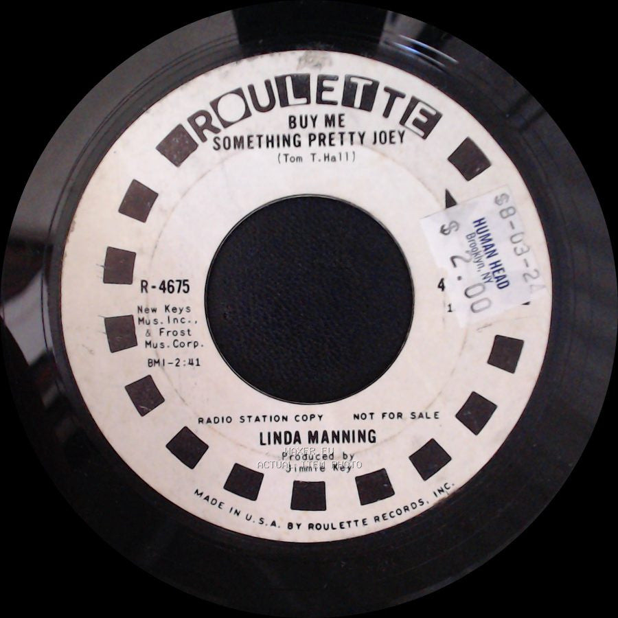 Linda Manning - Downtown Lonely Girl Blues / Buy Me Something Pretty Joey side B