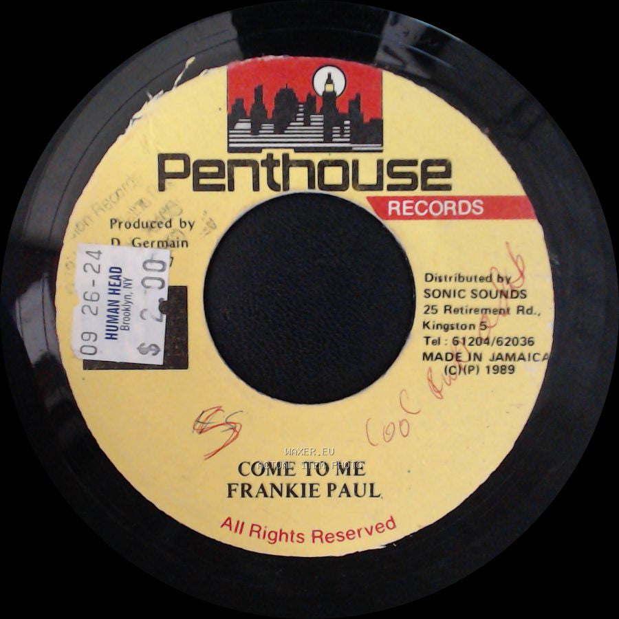 Frankie Paul - Version / Come To Me side B