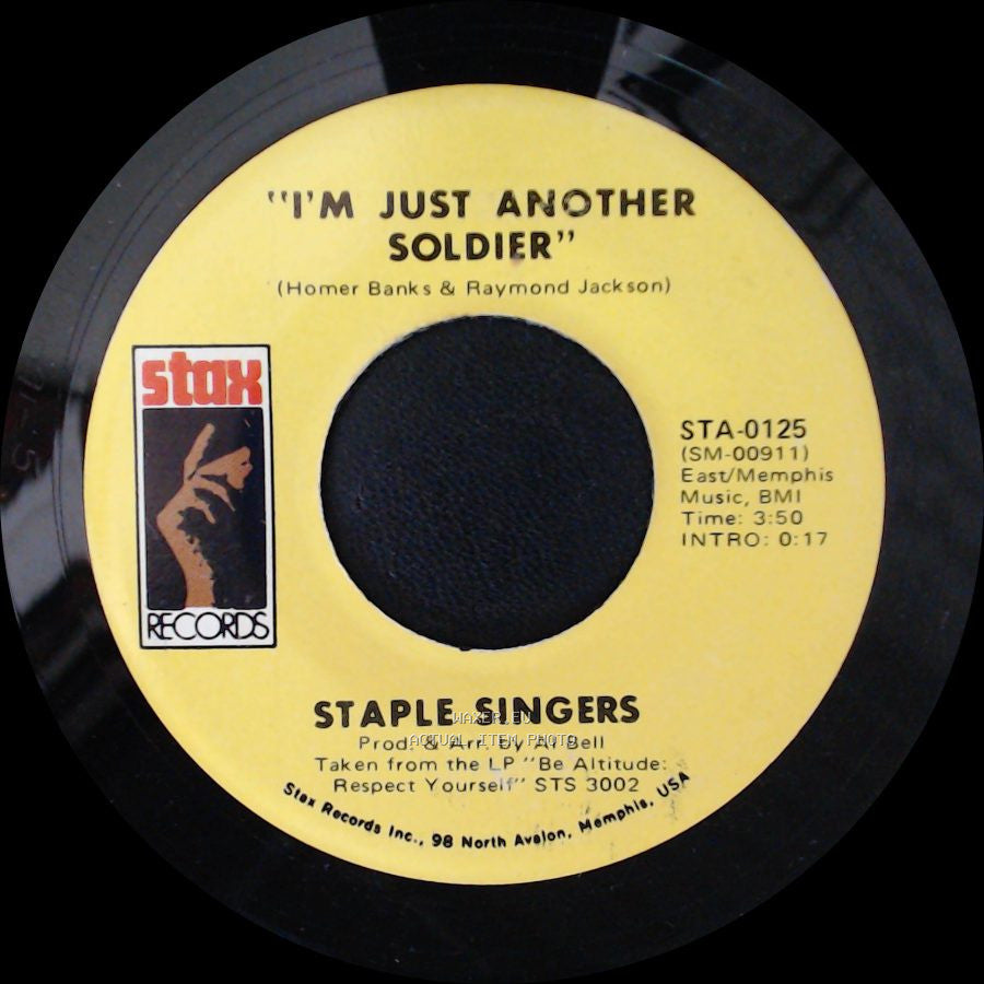 Staple Singers - I'll Take You There / I'm Just Another Soldier side B