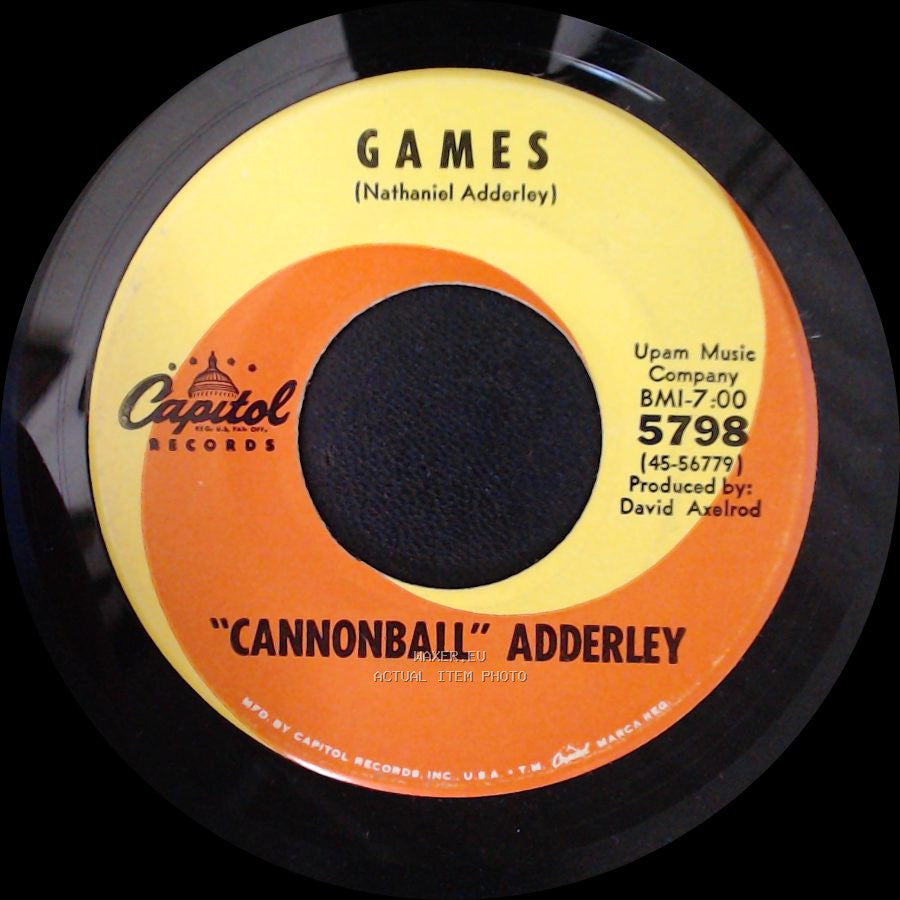 "Cannonball" Adderley - Games / Mercy, Mercy, Mercy side A