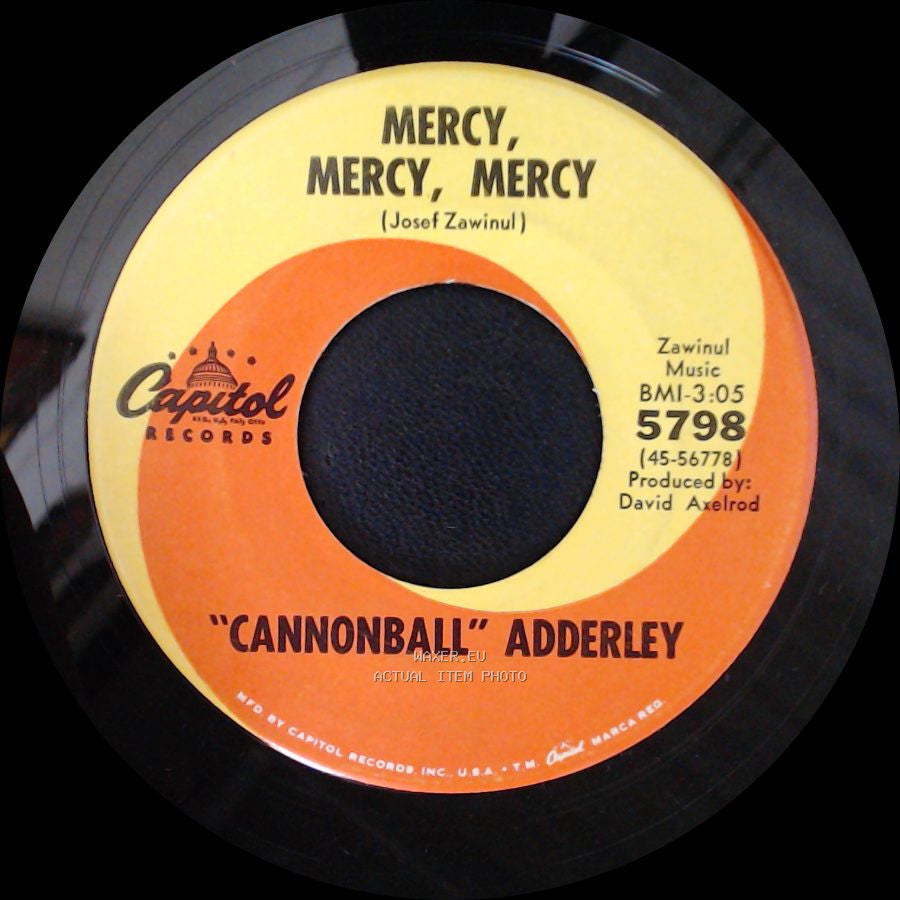 "Cannonball" Adderley - Games / Mercy, Mercy, Mercy side B