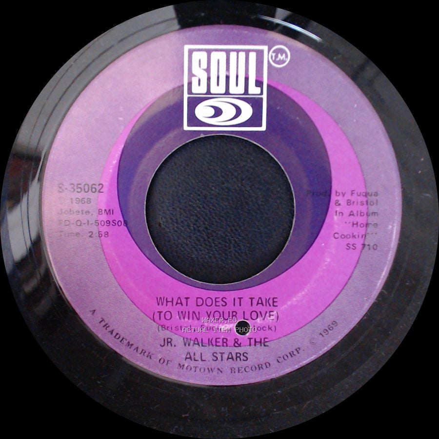 Jr. Walker & The All Stars - Brainwasher (Part 1) / What Does It Take (To Win Your Love) side B