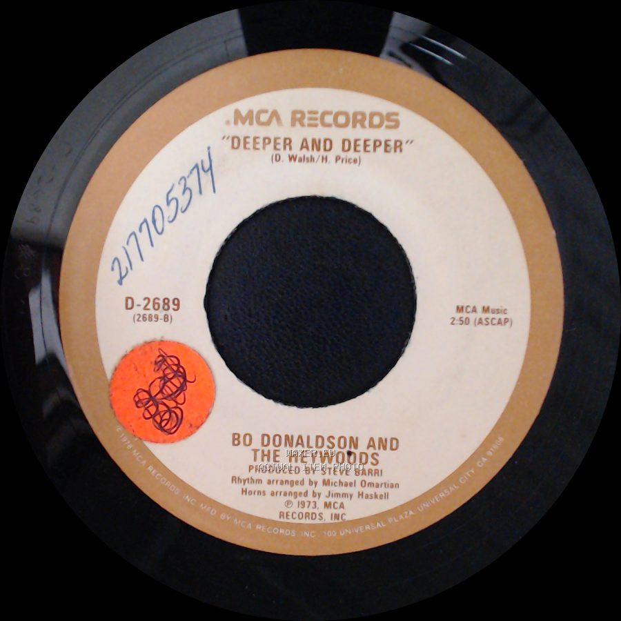 Bo Donaldson And The Heywoods - Billy Don't Be A Hero / Deeper And Deeper side B
