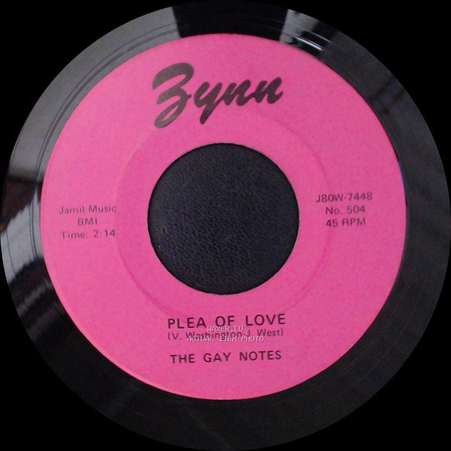 The Gay Notes - Plea Of Love / Waiting In The Chapel side A