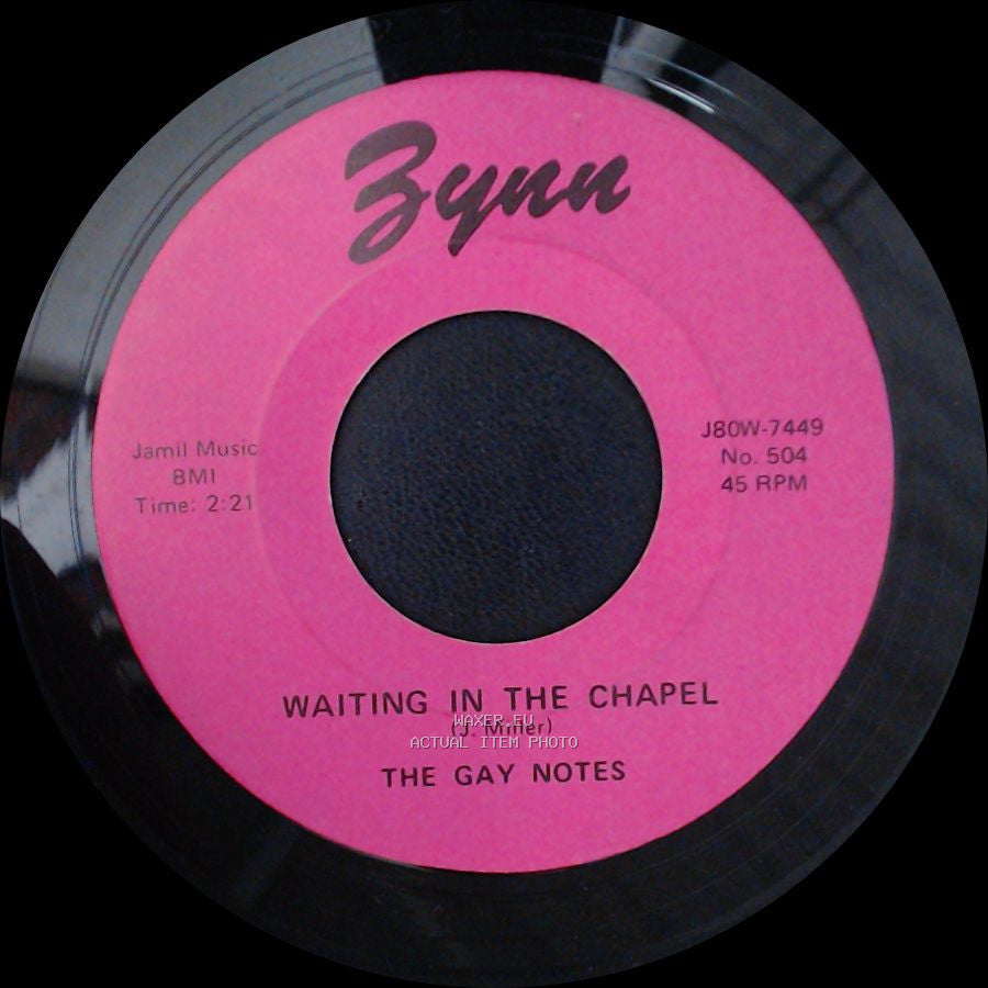 The Gay Notes - Plea Of Love / Waiting In The Chapel side B
