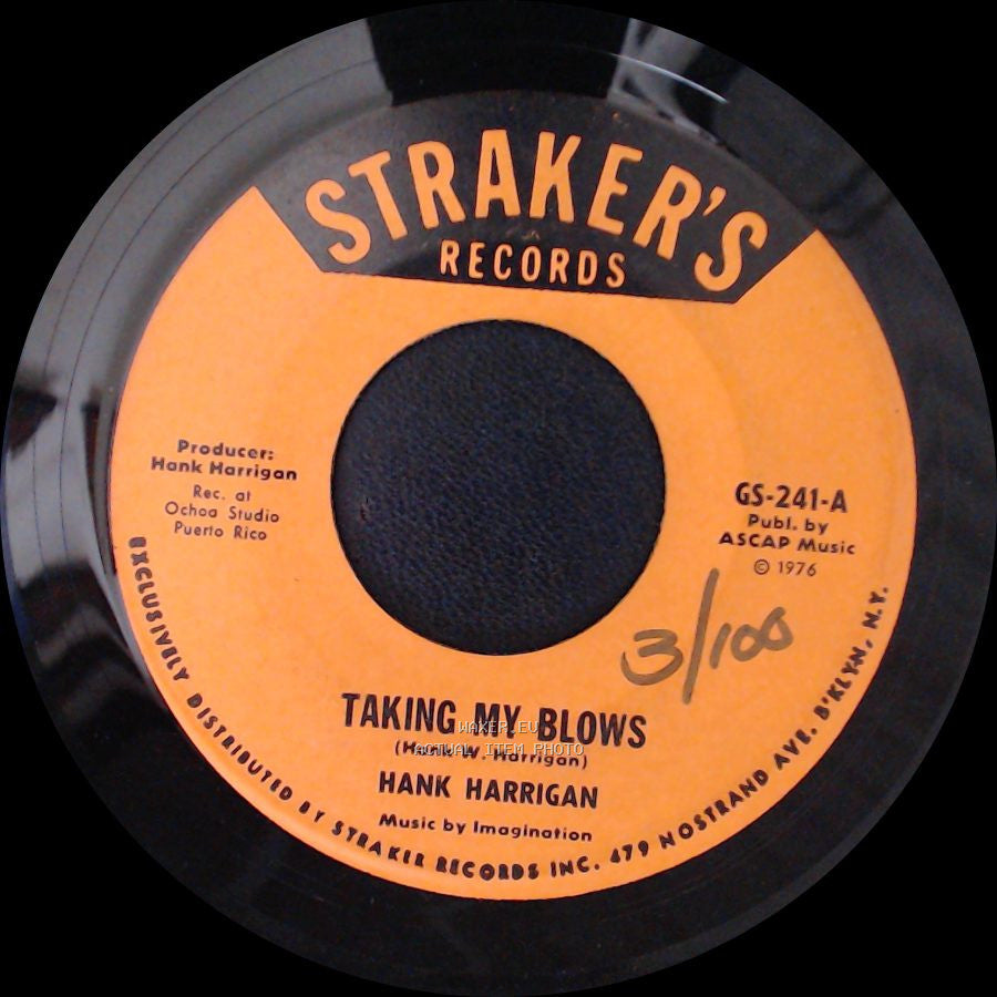 Hank Harrigan - Version / Taking My Blows side B